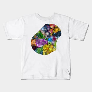Spirograph Patterned Nauru Map Kids T-Shirt